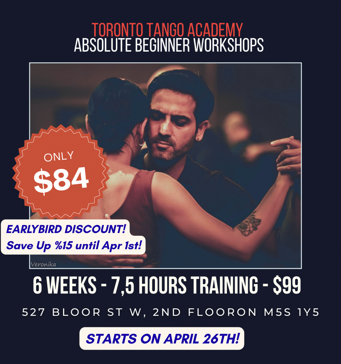 Absolute Beginner Tango Workshop Earlybird