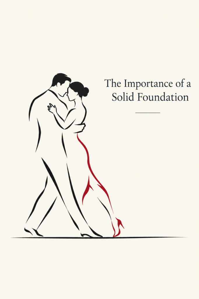 Tango dancing people